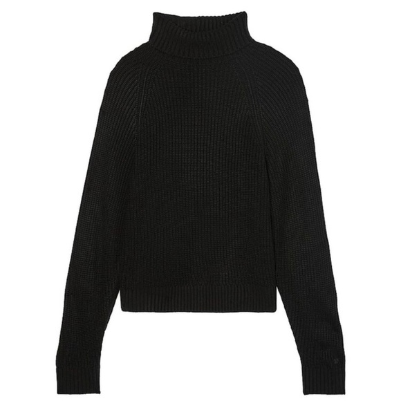 Victoria's Secret Sweaters - Victoria's Secret PINK Turtleneck Sweater Women's Small Black Pullover Sweater